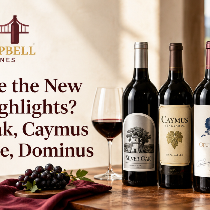 What Are the New Wine Highlights? Silver Oak, Caymus Opus One, Dominus