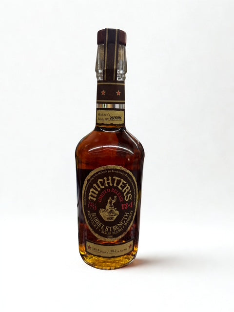 Michters Sour Mash Barrel Strength 110.4 Proof, 2026 Release
