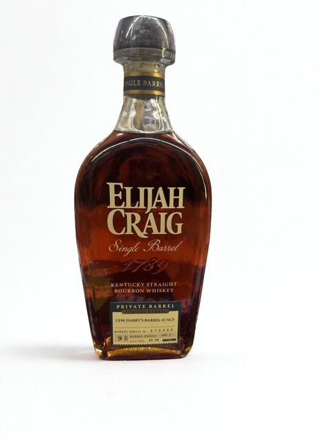 Elijah Craig Toasted Cask Strength Harry's Barrel # 3, 9 Years 130.1 Proof