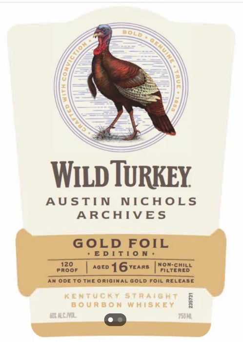 Wild Turkey Gold Foil 16 years ( Coming Soon)