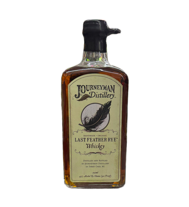 Journeyman Distillery Last Feather Rye Whiskey.