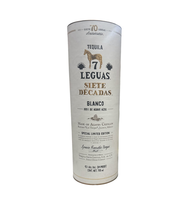Siete Leguas 'Siete Decadas' Blanco Tequila