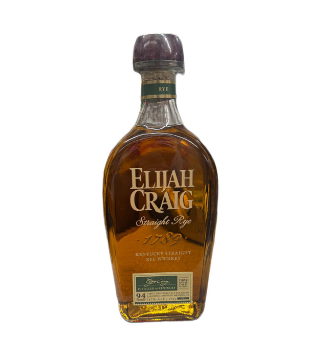 Elijah Craig Straight Rye Whiskey